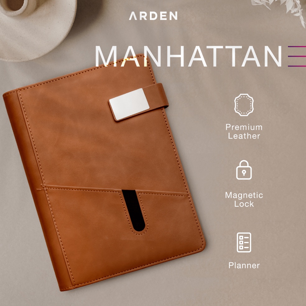 

omTerkini ARDEN Agenda Manhattan Buku Binder Journal Premium Cover A84