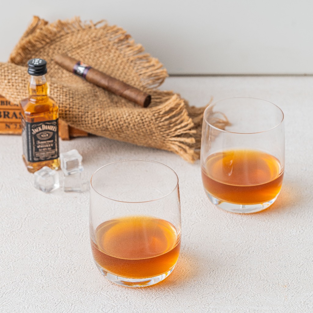 [Edelita] Terakota Crystal Whiskey Glass 250ml, Gelas Whiskey, Gelas Cocktail