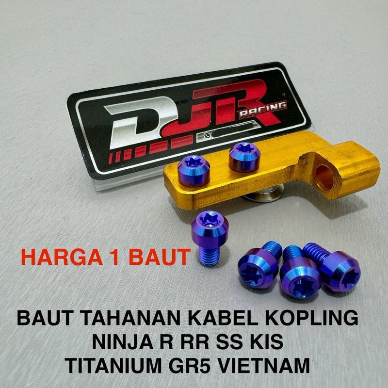 BAUT BREKET tahanan KOPLING NINJA R RR SS KIS TITANIUM GR5 original VIETNAM