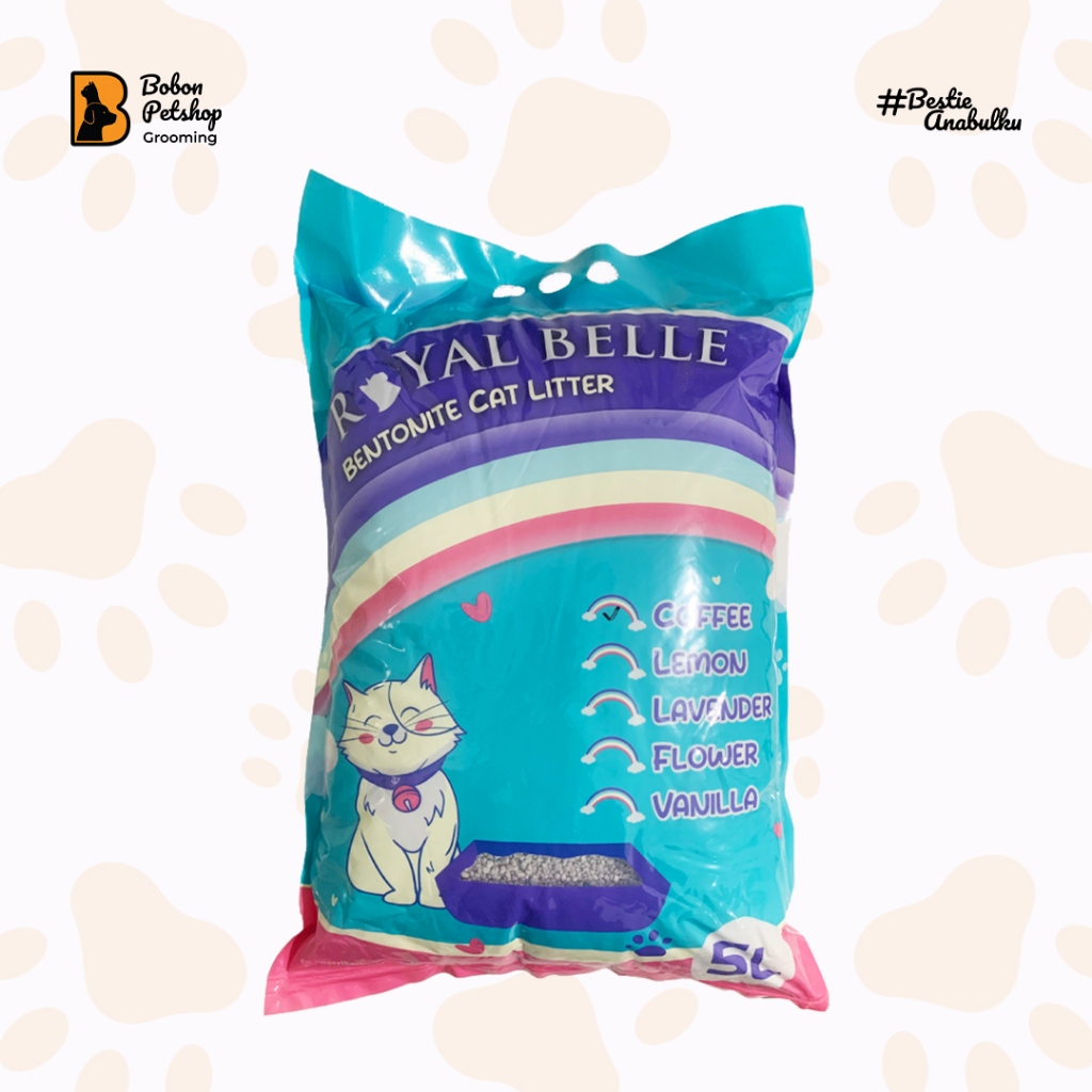 Royal Belle Pasir Wangi Gumpal Kucing 5 Liter | Rasa Kopi Coffee
