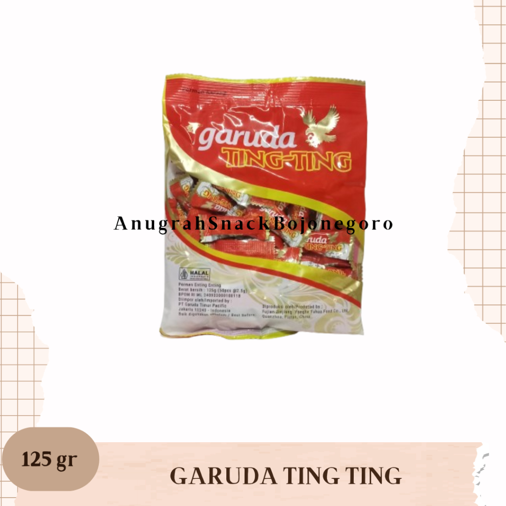 

Garuda Ting Ting Permen Kacang 125gr