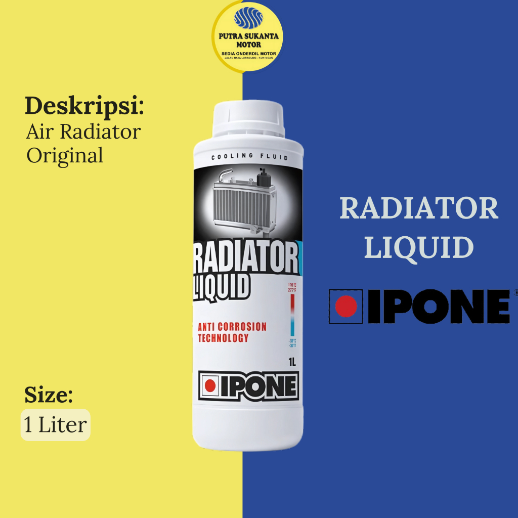 IPONE RADIATOR LIQUID 1 Liter AIR RADIATOR IPONE ORIGINAL