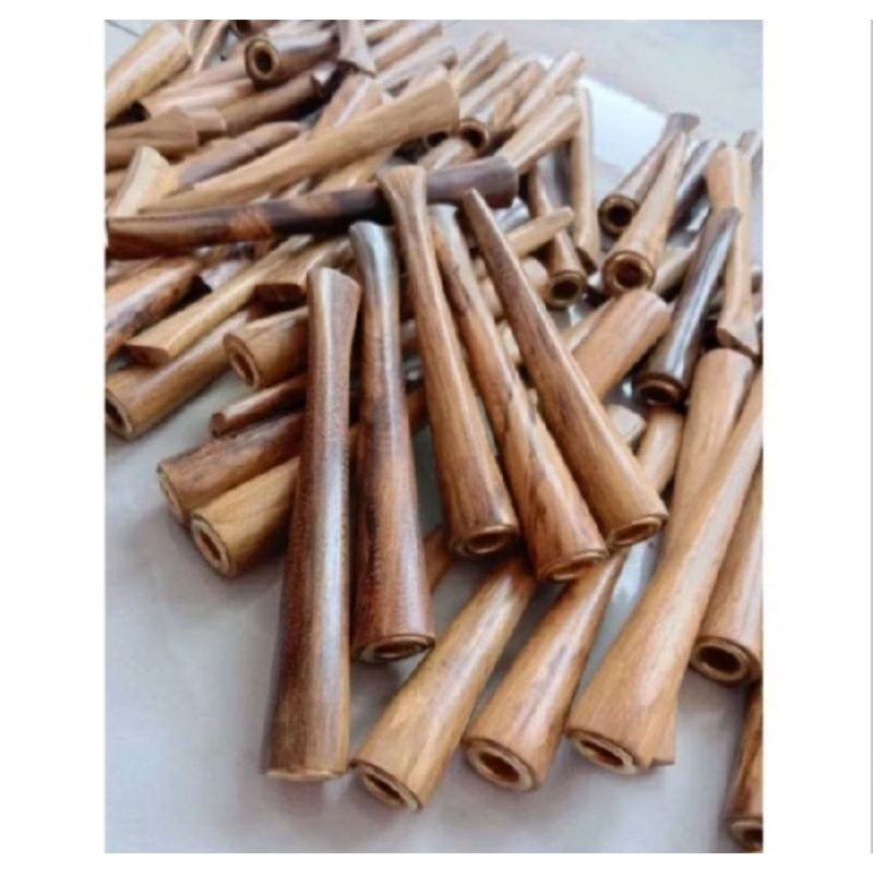 Once pipa rokok cangklong kayu gaharu kalimantan wangi original