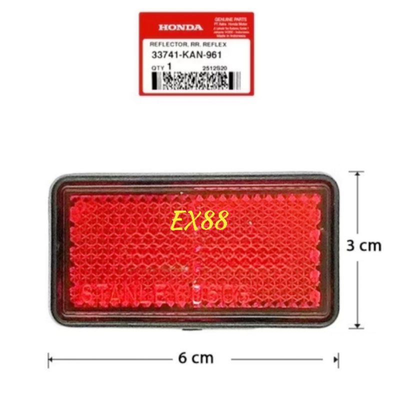 REFLEKTOR / MATA KUCING SPAKBOR BELAKANG BEAT ECO LED DELUXE STREET / SCOOPY KARBU FI OLD / GENIO / 