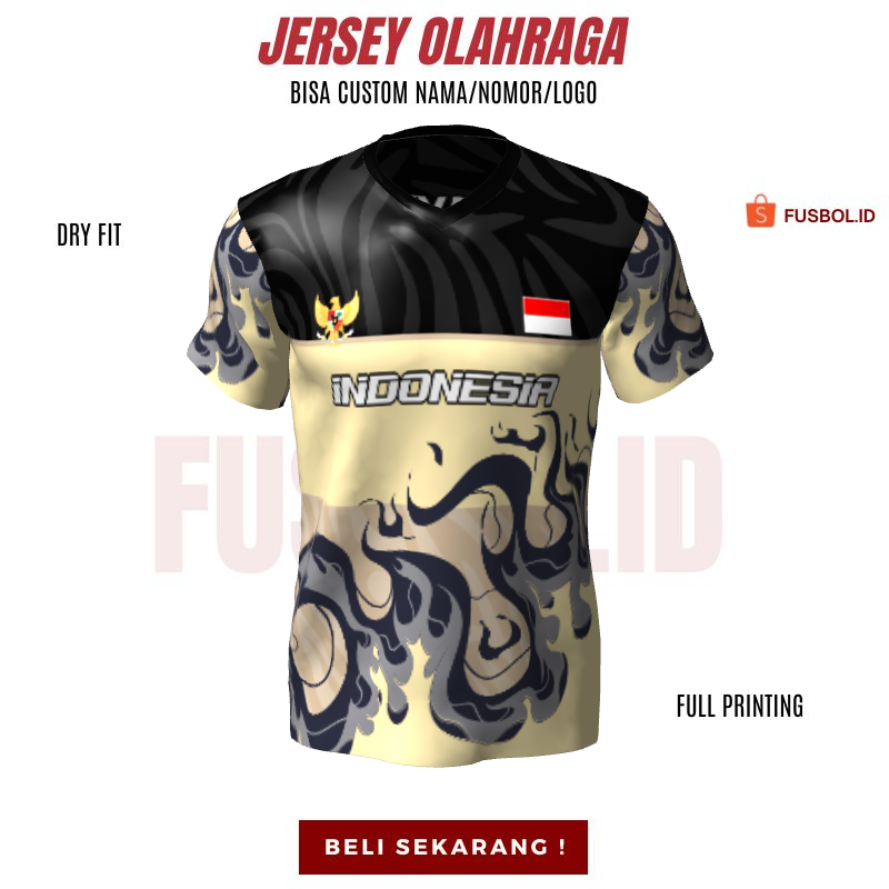 Kaos Jersey Futsal 459 - Jersey Custom Nama Nomor Logo Full Printing Baju Olahraga