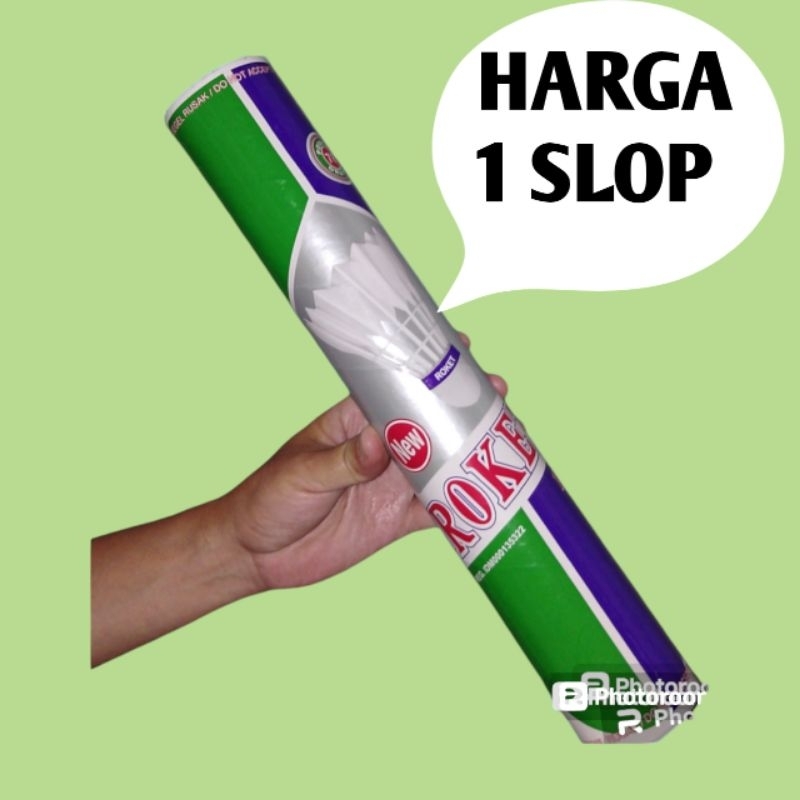 shuttlecock badminton roket ungu