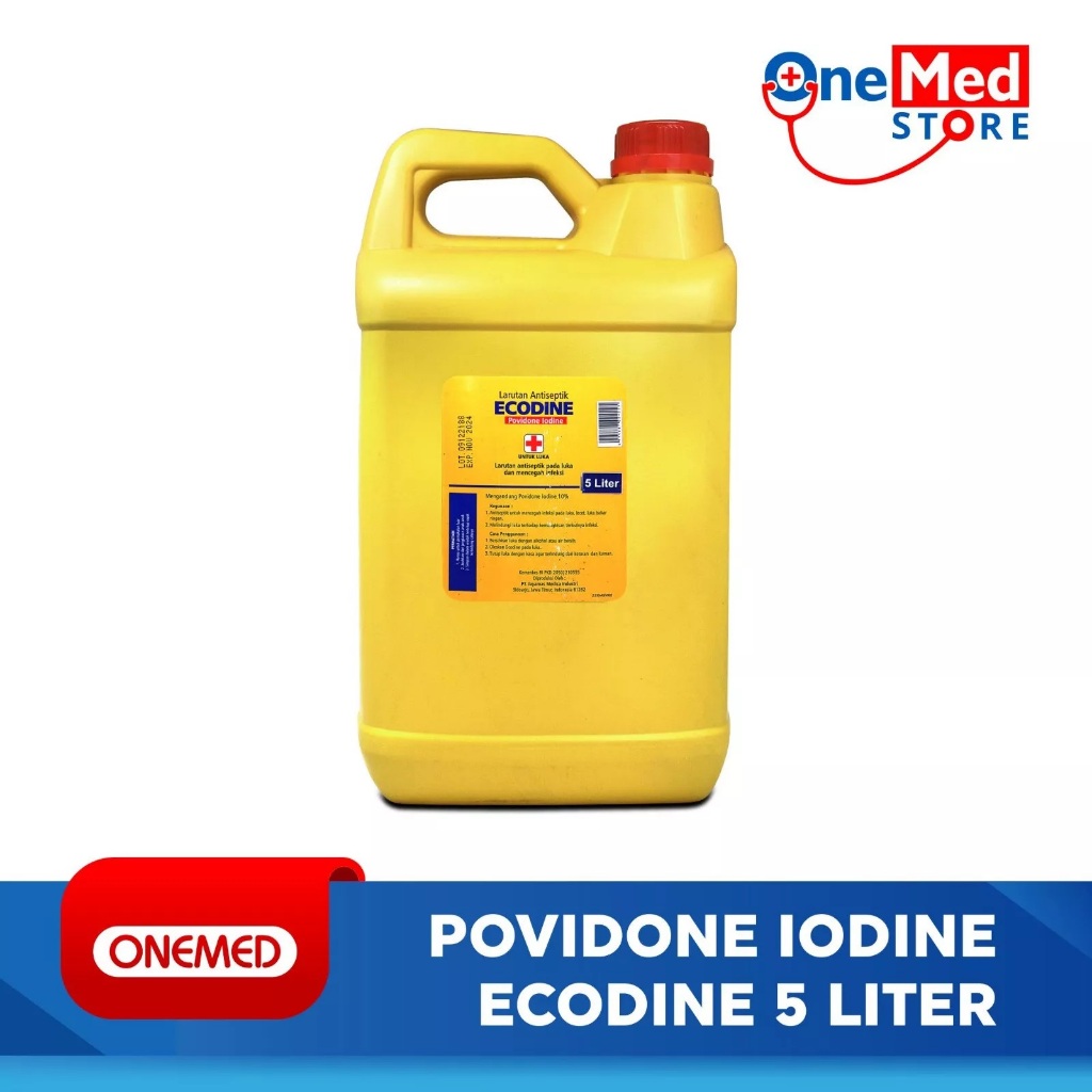 Onemed | Povidone Iodine 5 Liter | Larutan Antiseptik P3K