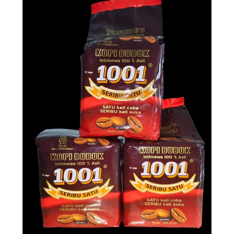 Kopi Bubuk 1001 Murni Asli Bengkulu Robusta