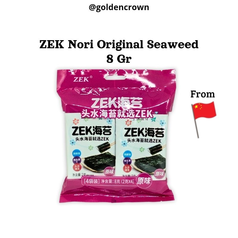 

ZEK Original Crispy Seaweed | Nori sushi rumput laut crispy 8g