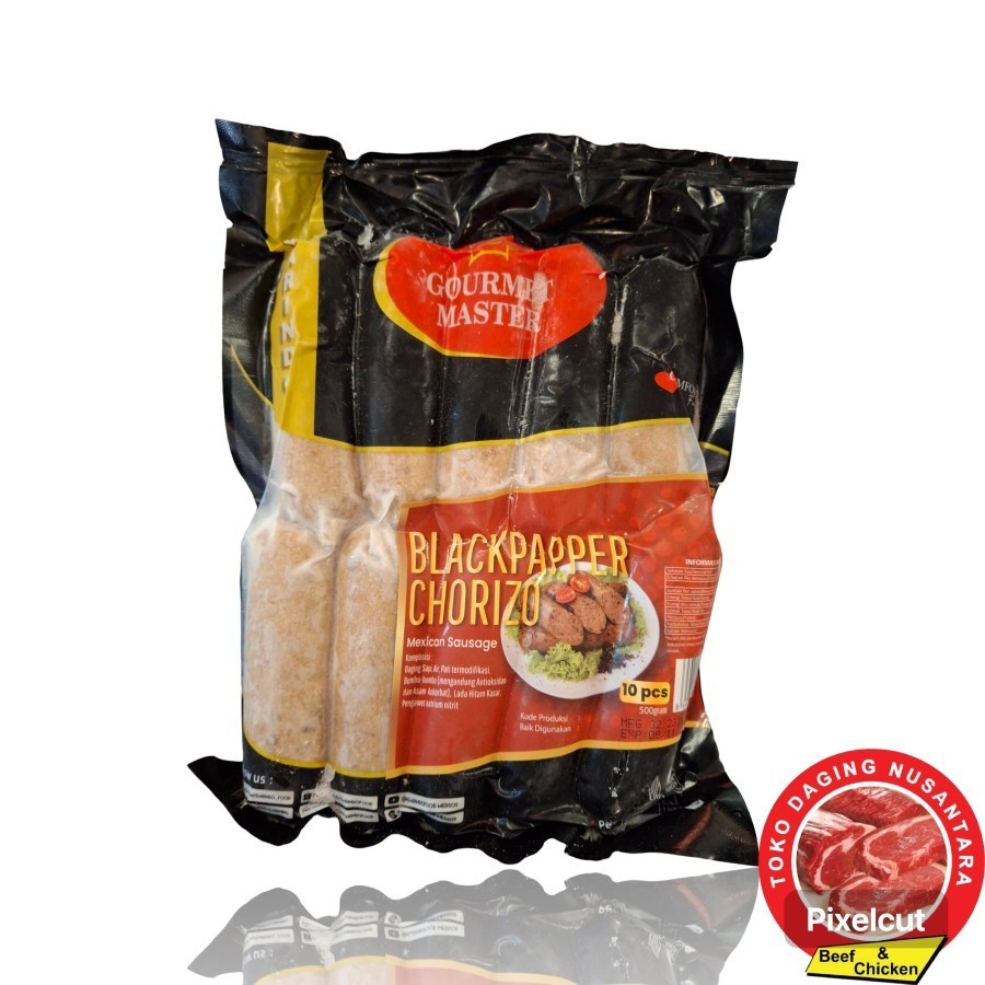 

GM SAUSAGE CHORIZO BLACKPAPER 500 GR