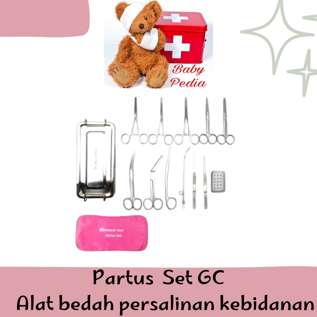 Partus Set GC General Care Original Alat Kebidanan Persalinan Bidan Set Melahirkan Lengkap - BabyPed