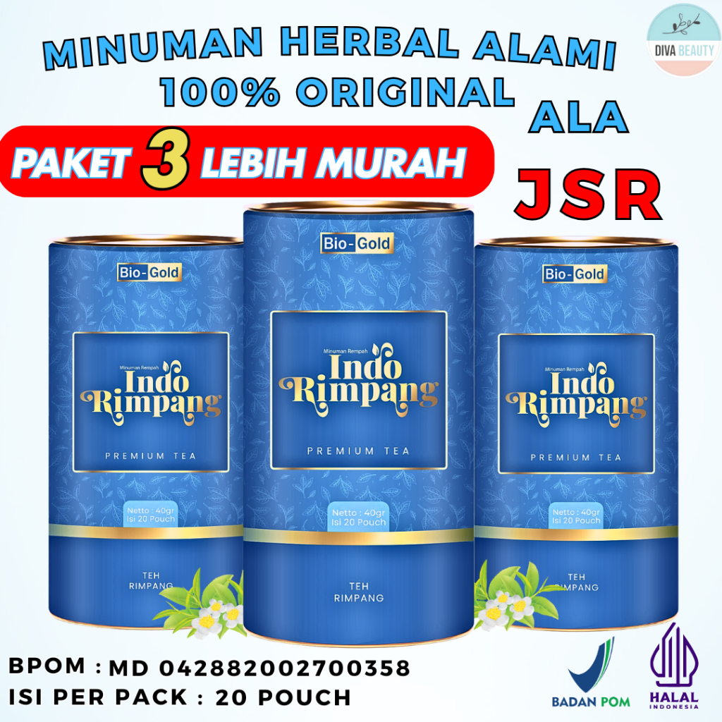 

Teh Celup Premium Tea Rempah 100% Alami Teh Indo Rimpang Bantu Menahan Nafsu Makan Melancarkan Haid