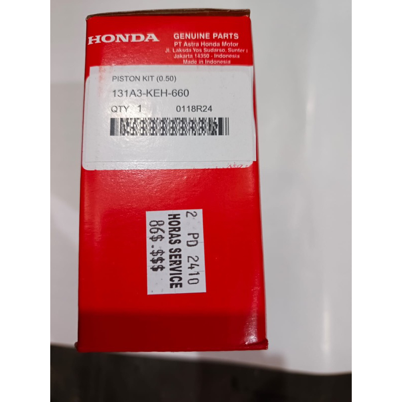 Piston Paket MegaPro KEH 0.50 Honda Asli/Ori