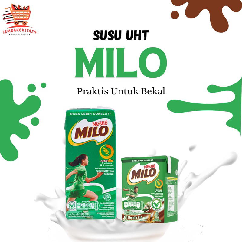 

Susu UHT Milo 1 Kotak 180 Ml 110 Ml