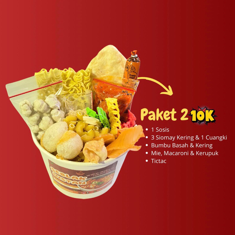 

Seblak Instan Paket 2 (Toping Sosis)