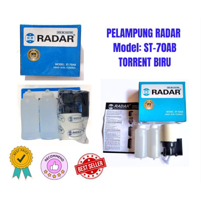 Pelampung RADAR ST-70AB ORIGINAL / Otomatis Toren Air BIRU ST-70AB