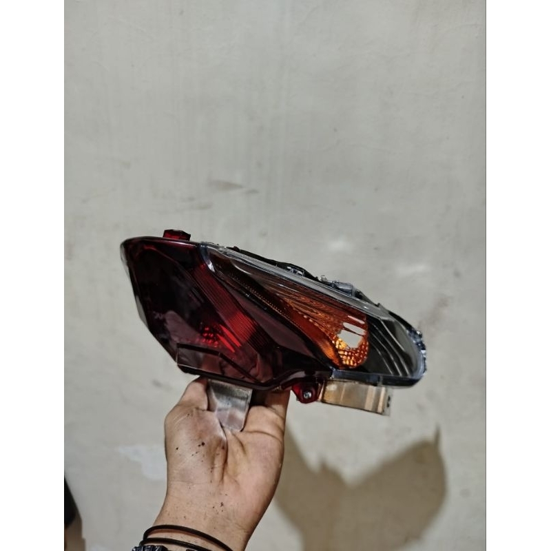 Lampu Stop Lampu Rem Belakang Beat Duluxe 2020-2023 Beat Street ABS 2020-2023 Custom Hitam Oranye Fu