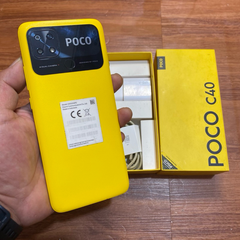 poco c40 ram 4/64gb second resmi indonesia