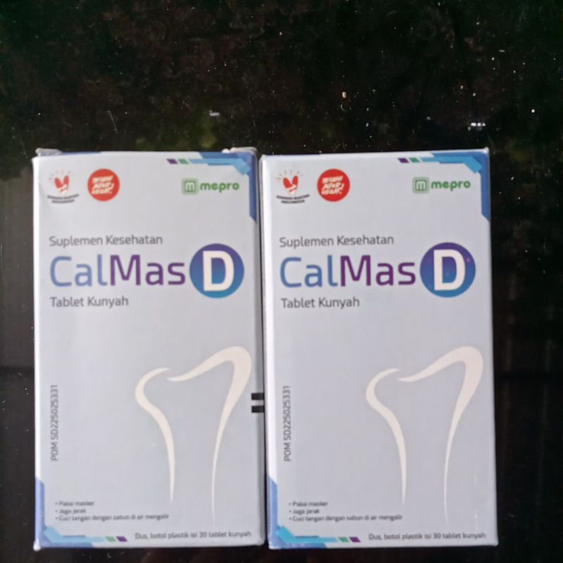 CALMAS D TABLET KUNYAH PERBOX ISI 30