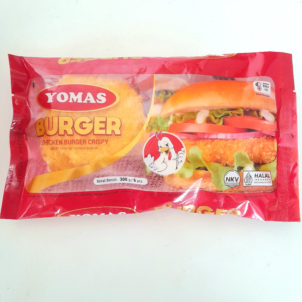 

YOMAS chicken burger 300gr