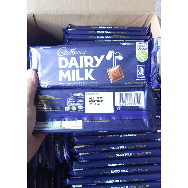 

coklat Cadbury dairymilk 90gr