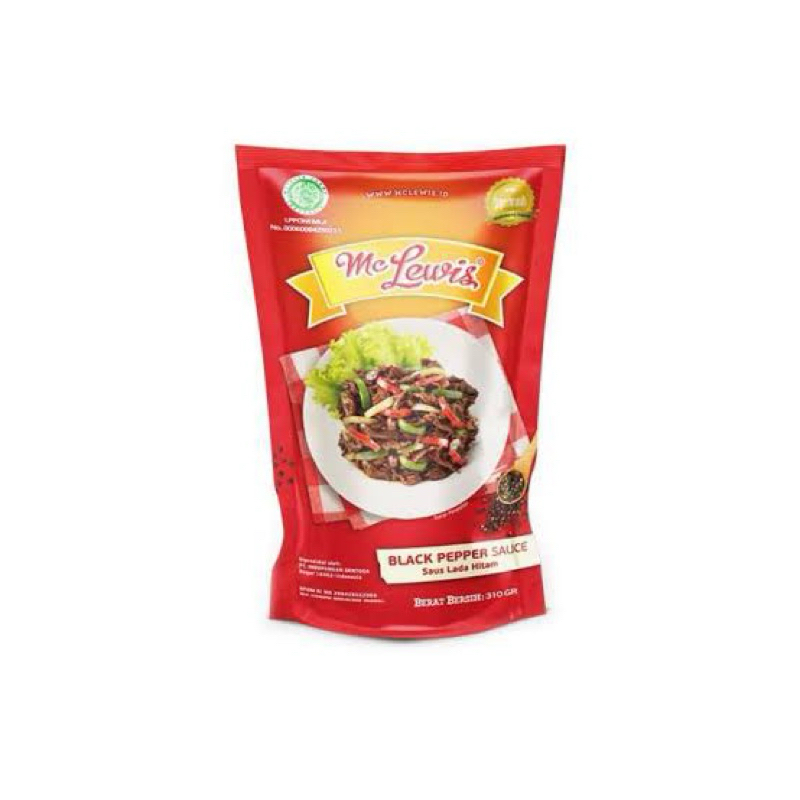 

mc lewis black pepper saus/saus lada hitam 310gr