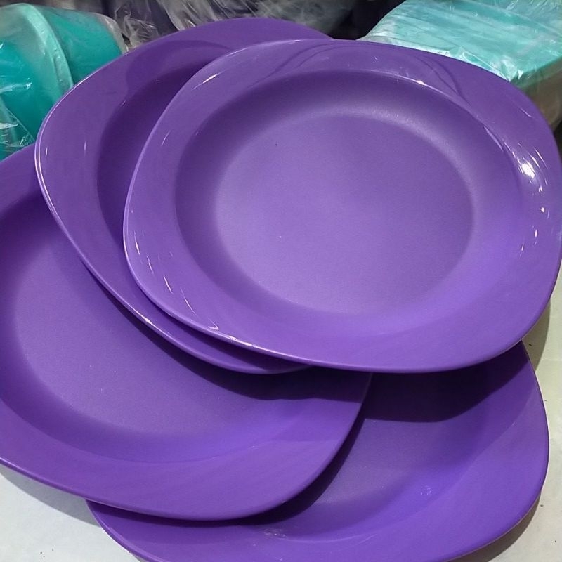 Tupperware Baru Original / Blossom Plate (4) warna ungu