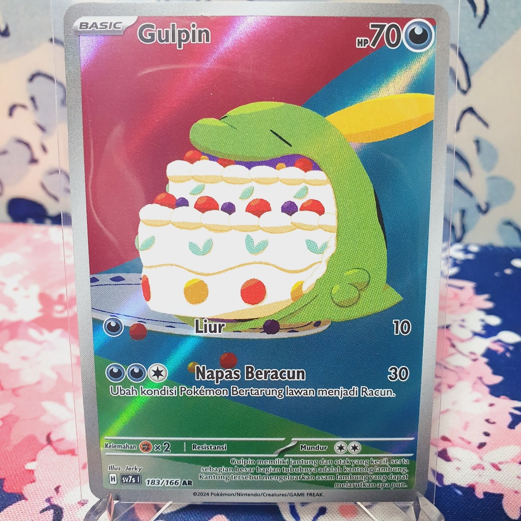 Gulpin AR SV7s 183/166 Pokemon TCG Indonesia Bimbingan Rasi