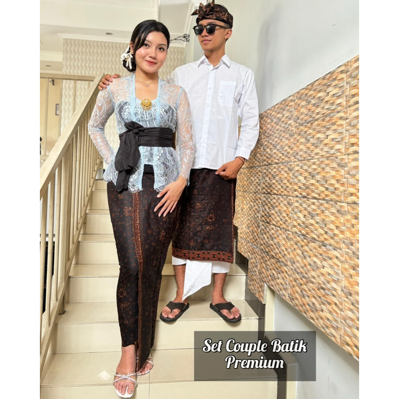 Couple busana adat bali batik