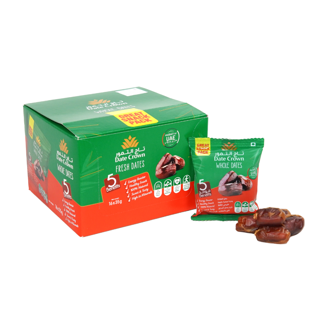 

Kurma Date Crown Whole Dates Great Snack Pack - 1 BOX
