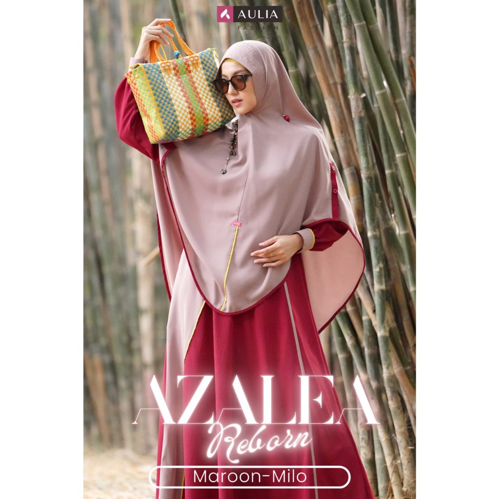 AULIA TERBARU AZALEA REBORN ORI/ GAMIS DEWASA SATU SET KHIMAR SYAR'I BY AULIA AZALEA REBORN ORI/ BAJ