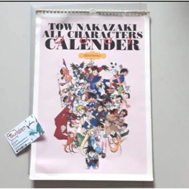 

Illustration Tow Nakazaki All Character Calender 2001 Anime Game. Used