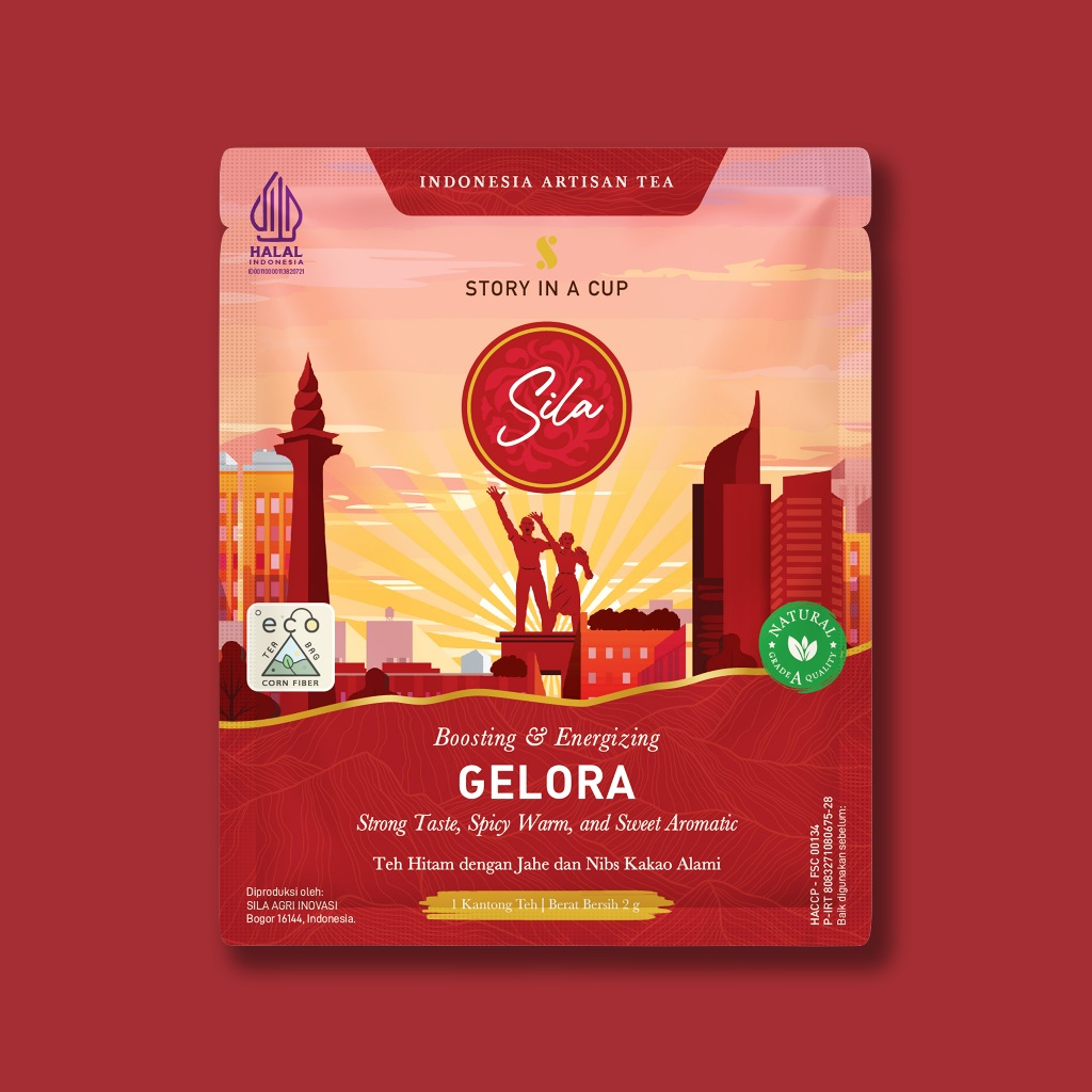 

Sila - Gelora - Artisan Tea Blend - Healtea - Sachet 1 Tea Bag - Teh Premium - Black Tea