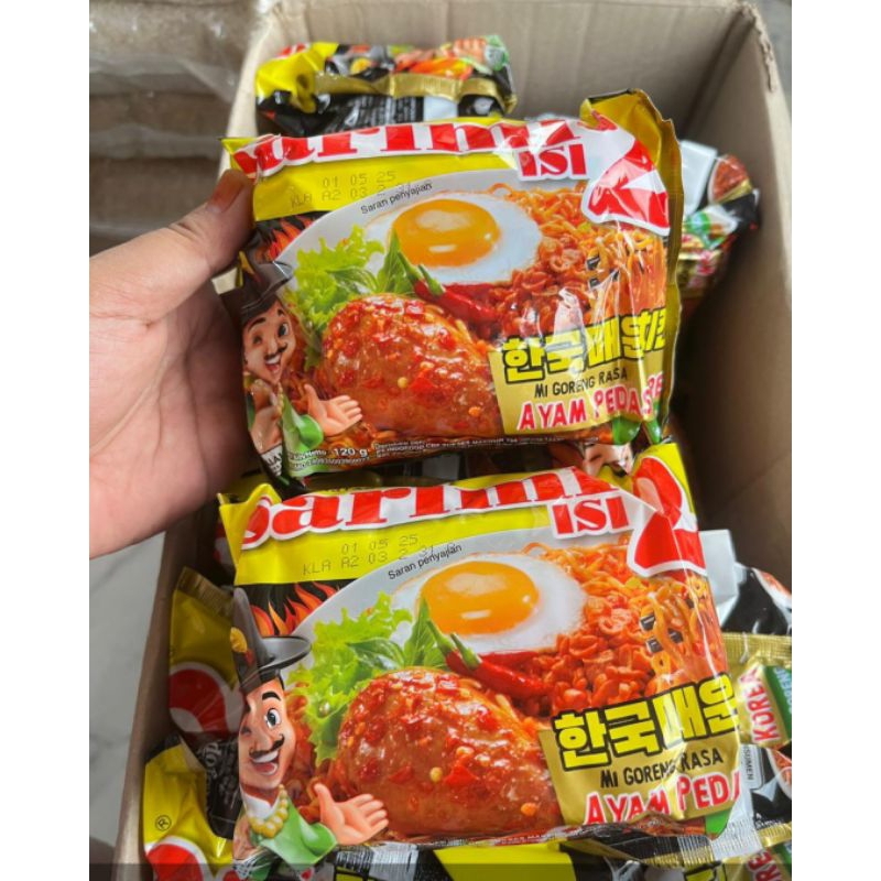 

Sarimi Duo Rasa ayam Pedas Korea Ecer