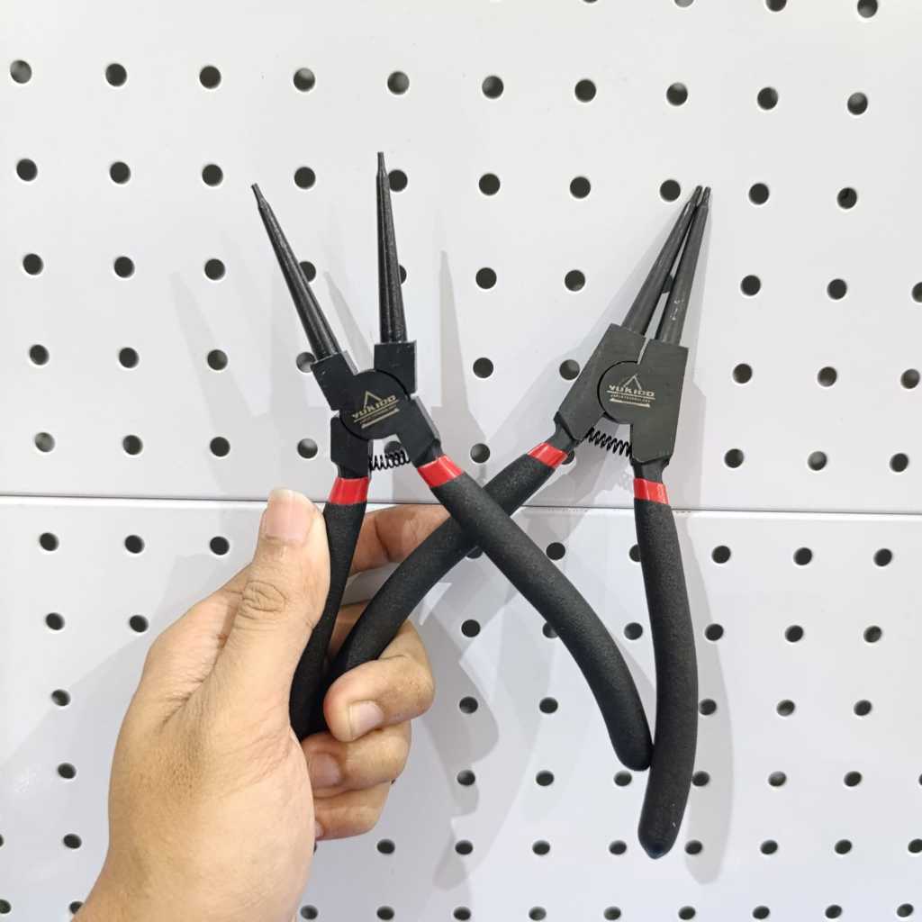 Tang Snapring 7 inch Lurus (tutup/buka) Tang Circlip Snap Ring Pliers Tang Spi AMERICAN STANDART
