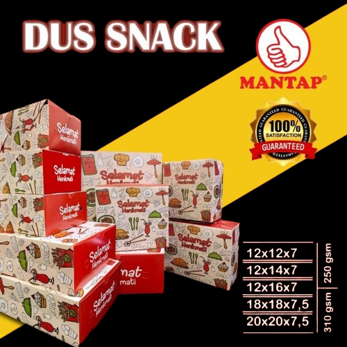 

Ecer_Box Dus Snack Kue Mantap GS 12x14cm Termurah /dus kue Roti Motif Print