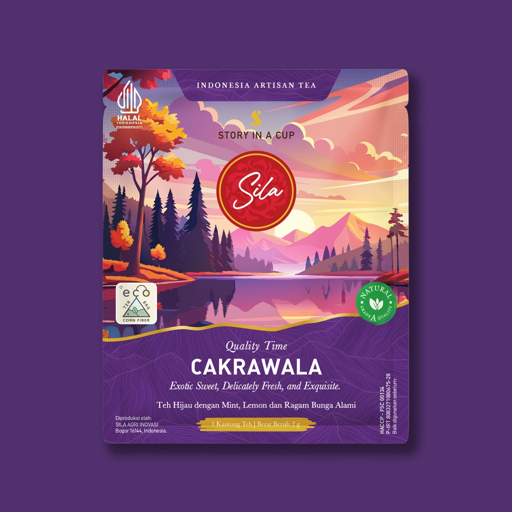 

Sila Artisan Tea | Cakrawala | 1 Flat Nylon T-Bag | Teh Premium | Green Tea