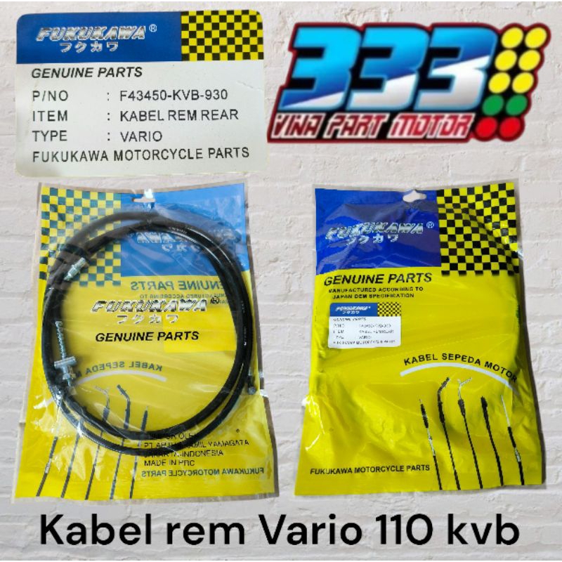 KABEL REM BELAKANG VARIO 110 KARBU KVB TALI REM BELAKANG VARIO KARBU