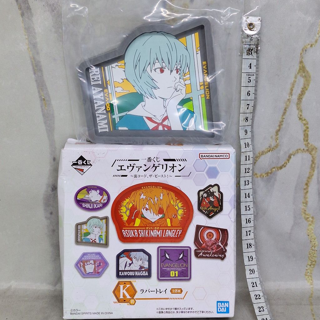 Evangelion Rei Ayanami Rubber Tray Coaster Ichiban Kuji K Prize Tatakan Alas Karet Neon Genesis Code