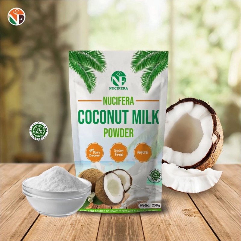 

NUCIFERA COCONUT MILK POWDER 250 GR - KRIMER NON DAIRY - SANTAN KELAPA BUBUK