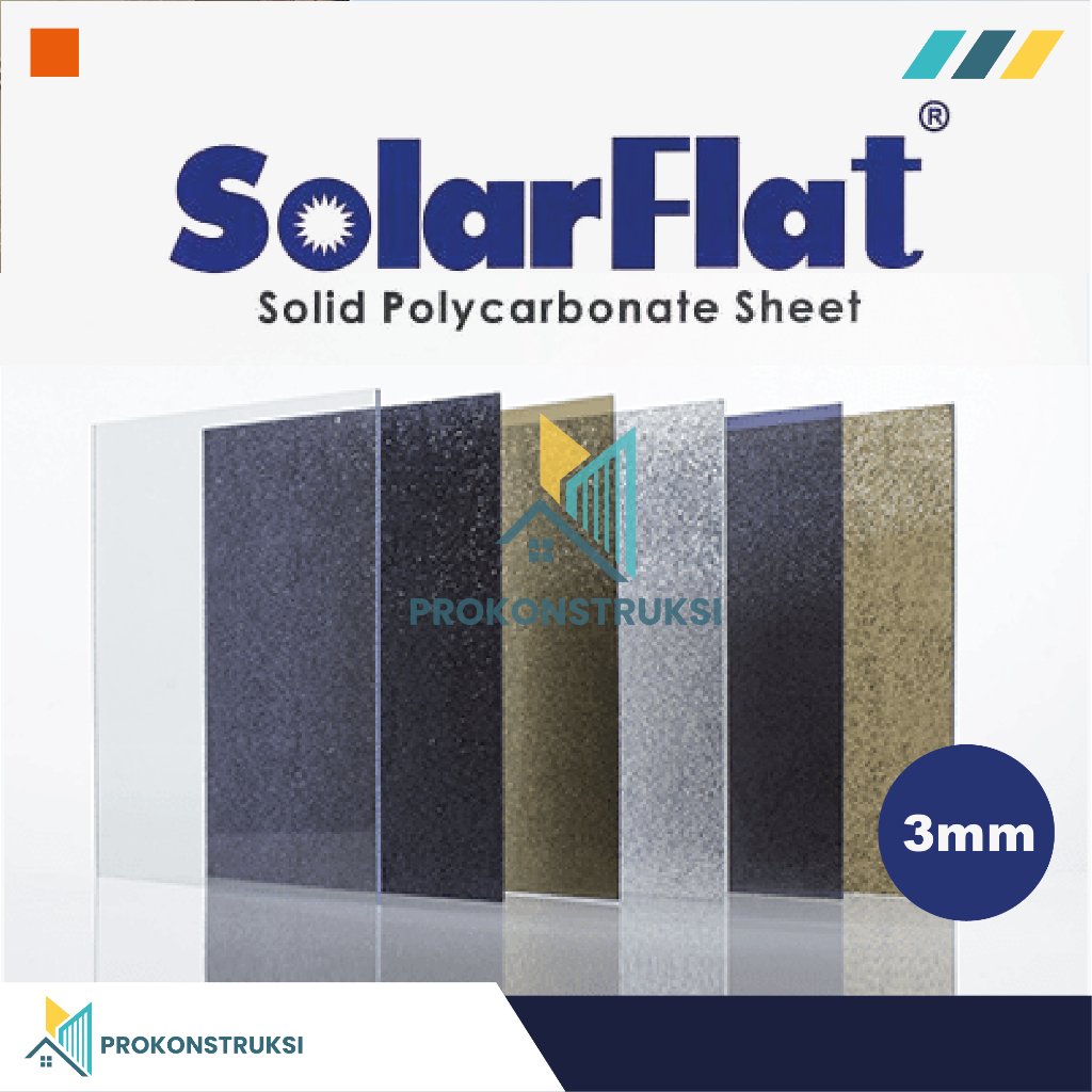 SolarFlat Polycarbonate 3mm Solid