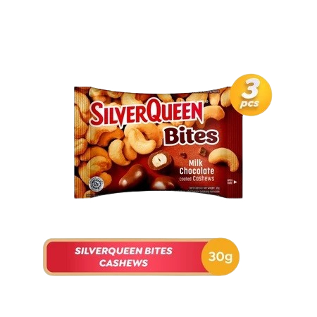 

Silverqueen Bites Cashew 30 g x 3 pcs / Buy 2 Get 1