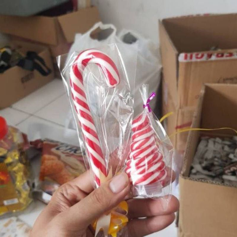 

PERMEN TONGKAT NATAL CANDY CANE /PERMEN TONGKAT+ POHON NATAL UKURAN 9 CM