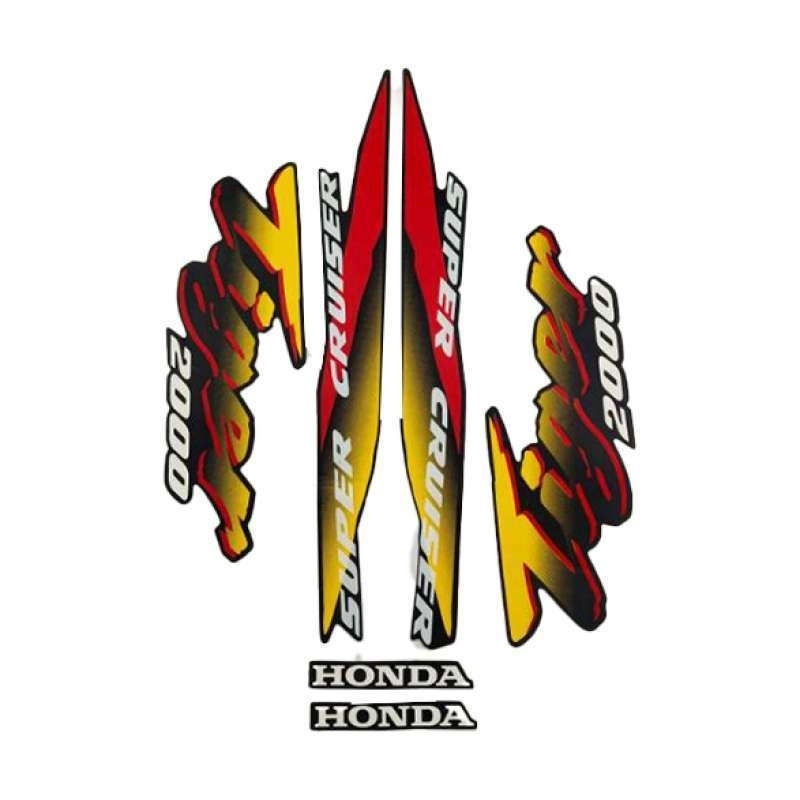 Striping stiker body motor honda tiger 2000 tiger lama standar lis body tiger 2000 striping tiger 20