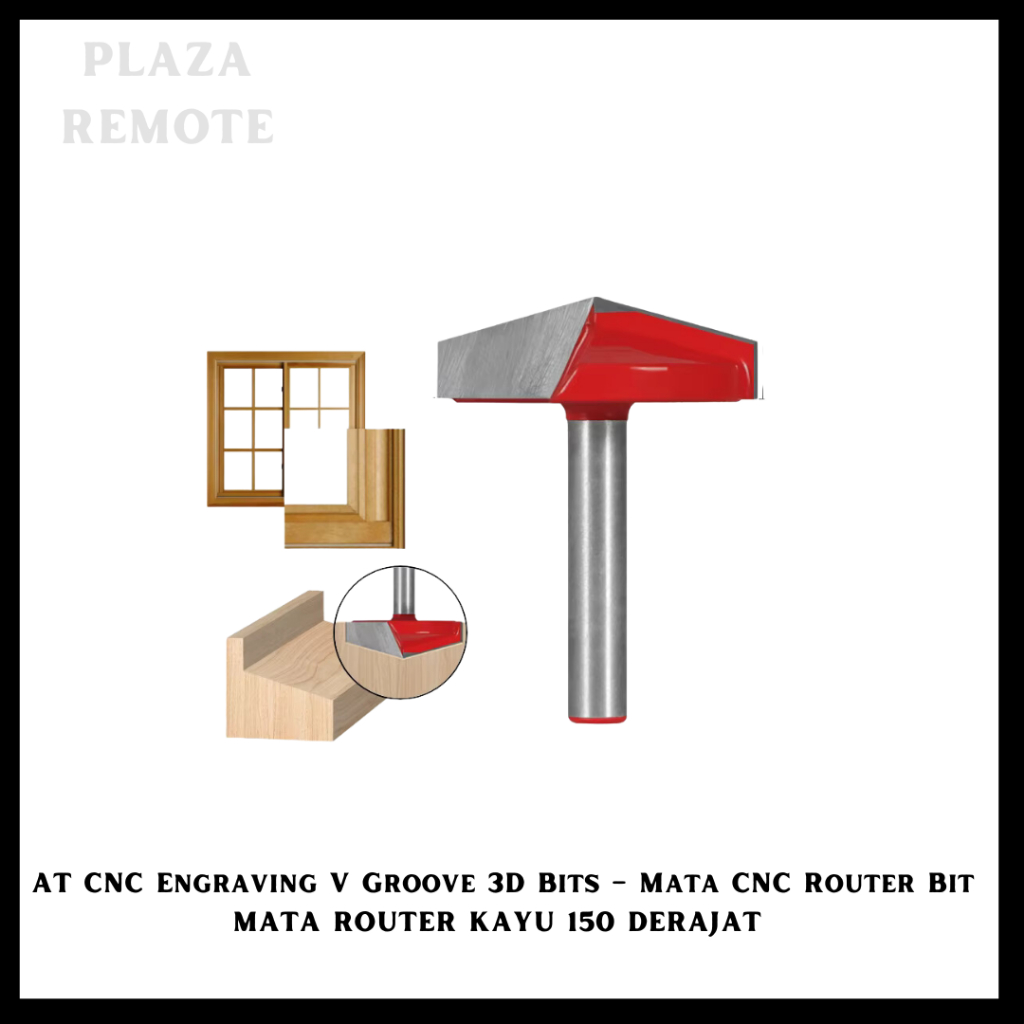 MATA ROUTER KAYU CNC BITS - ENGRAVING ROUTER BIT MATA ROUTER 150 DERAJAT