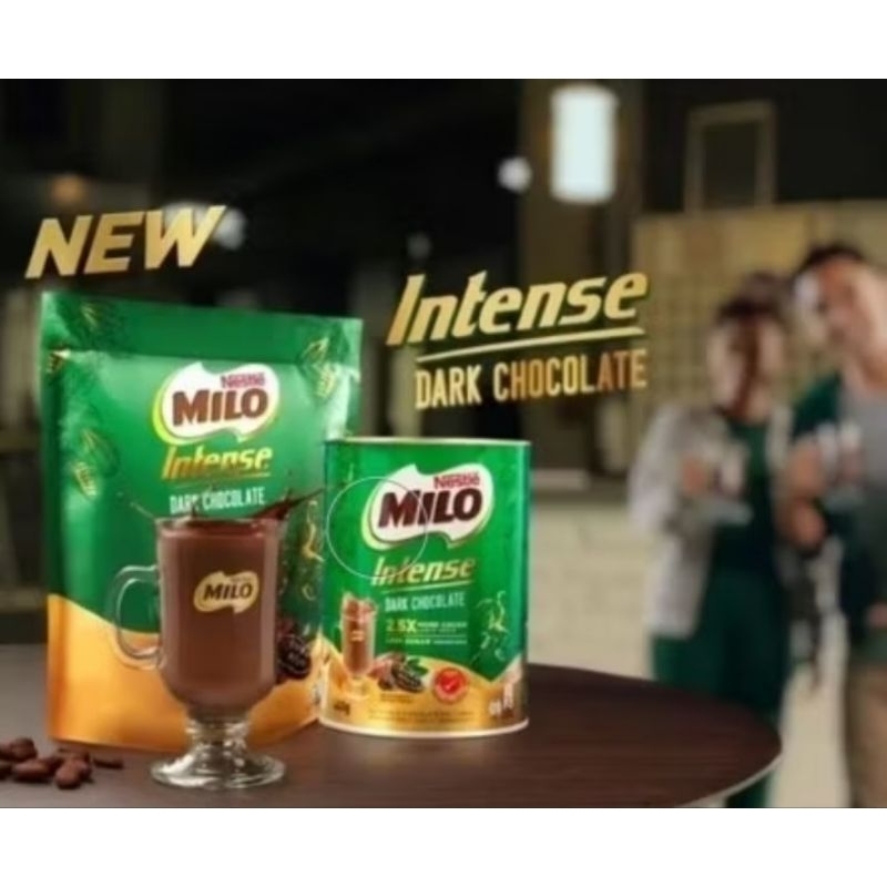 

MILO INTENSE DARK CHOCOLATE ,Less Sugar , Original Malaysia (10Sachet x 33g) HALAL