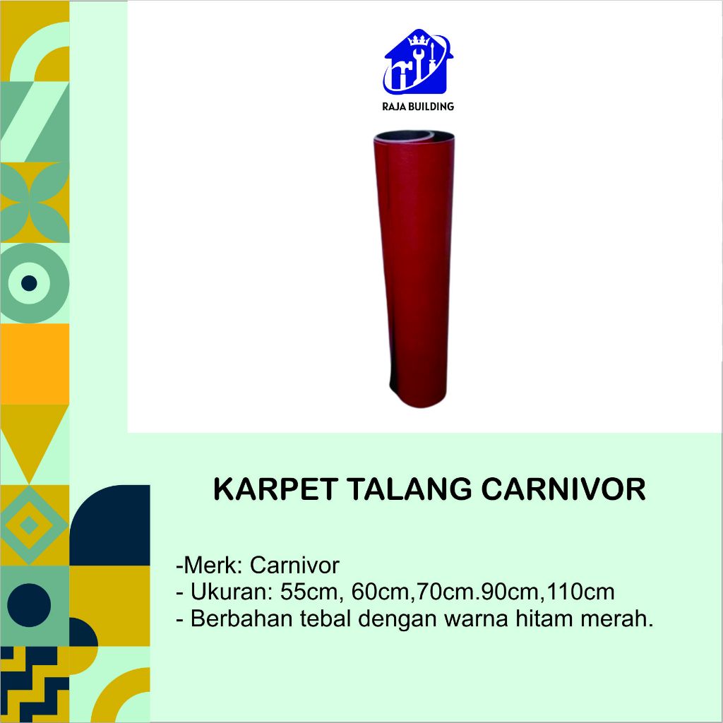 KARPET TALANG CARNIVOR/KARPET PELINDUNG TALANG/PENUTUP TALANG