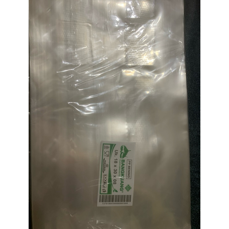 

Plastik PP Bening 18x30x08
