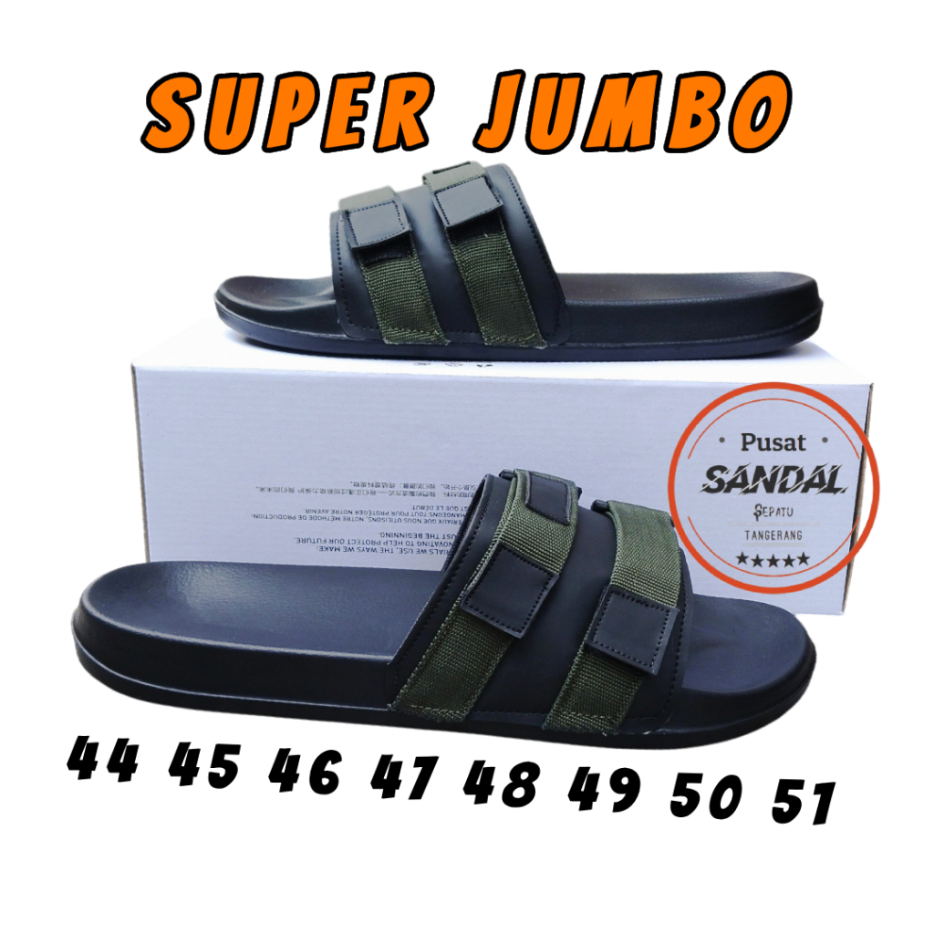 Sandal Big Size Pria 43 44 45 46 47 48 49 50 51 52 Sendal Selop Jumbo Sandal Kaki Besar Ukuran 47 48