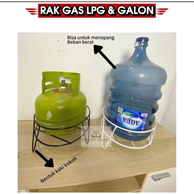 Rak Gas Elpiji 3kg kuat kokoh Rak dapur